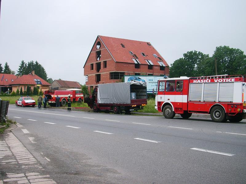 Obec Miličín, Miličín,požár kamiónu - obrázek č. 
