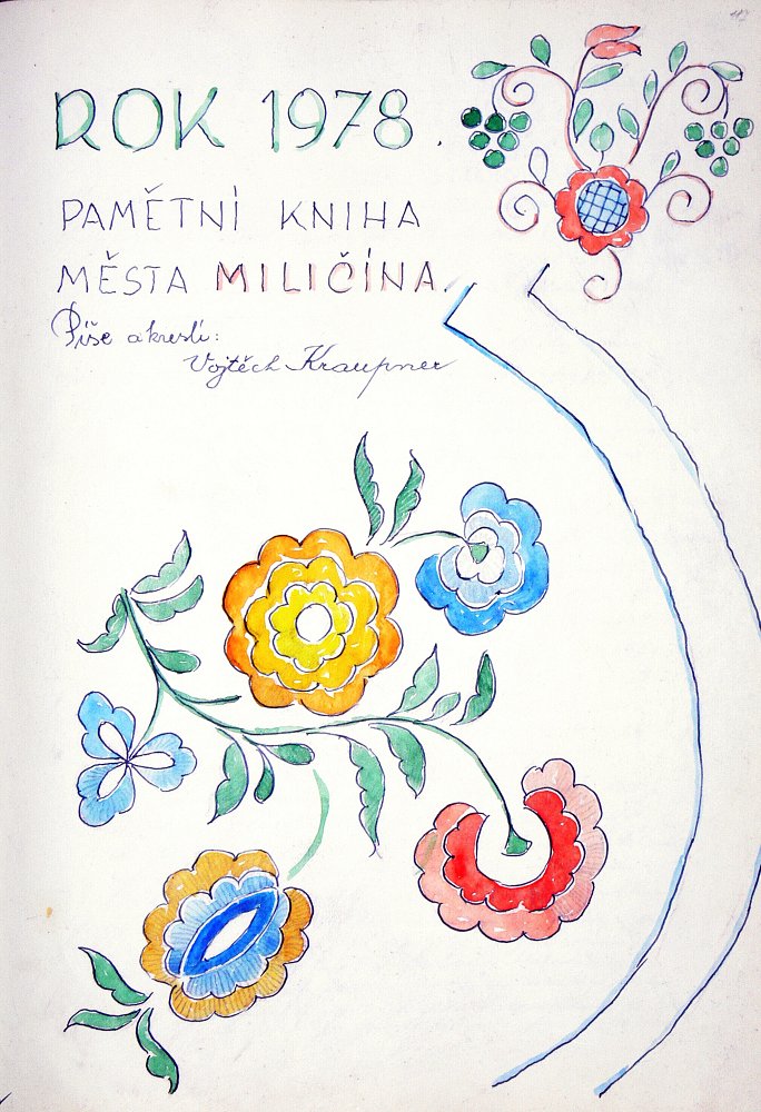 Pátá pamětní kniha města Miličína, strana 117